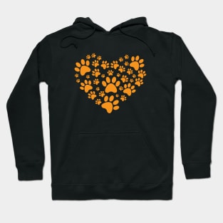 Dog Love Footprint - Love Dogs - Gift For Dog Lover Hoodie